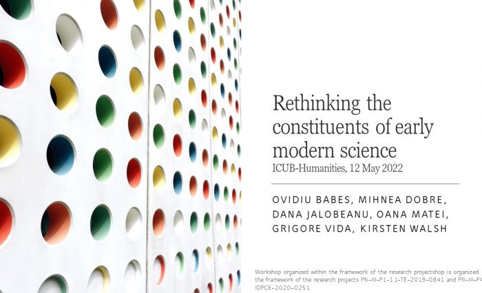Rethinking the constituents of early modern science